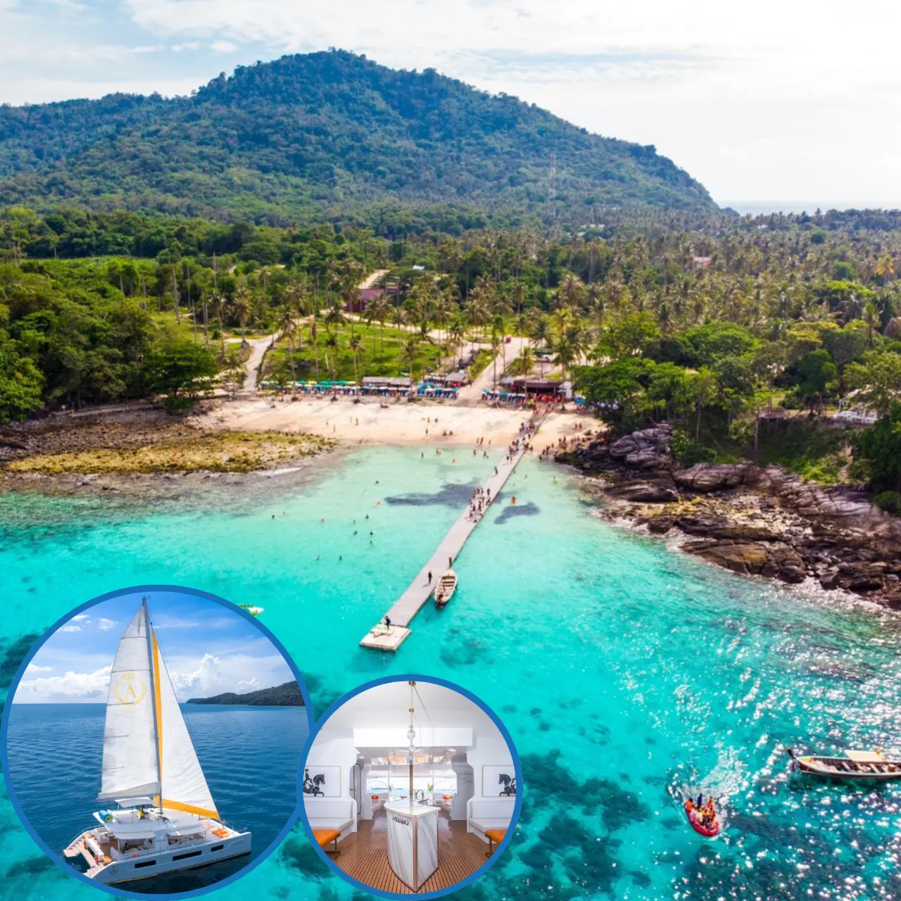 ทัวร์เกาะเฮ เกาะราชาใหญ่ เรือ Catamaran