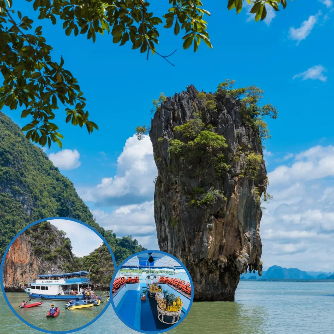 ทัวร์อ่าวพังงา เจมส์บอนด์ เรือใหญ่