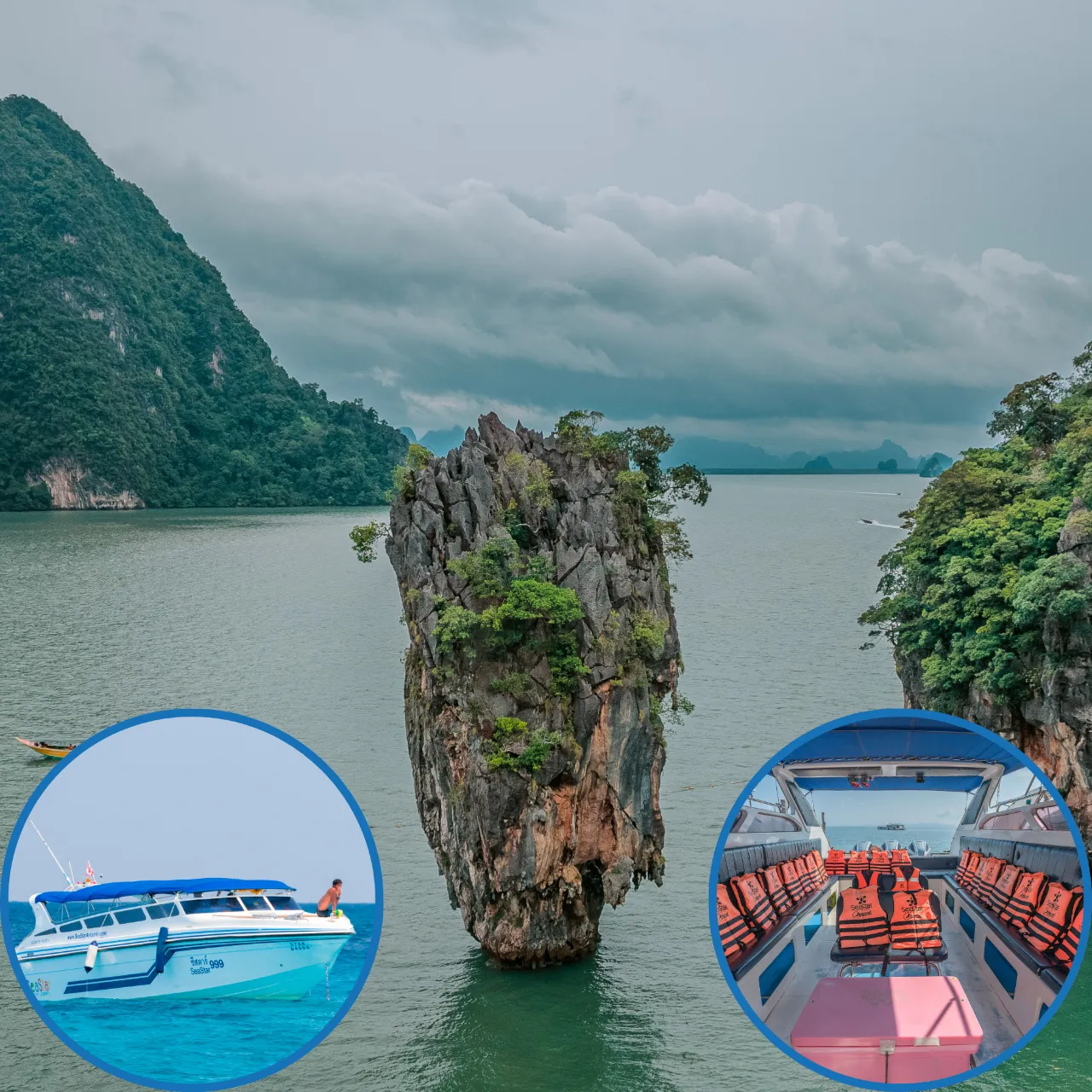 ทัวร์เกาะเจมส์บอนด์-เกาะไข่(ดำน้ำตื้น 1 จุด) เรือSpeed Boat