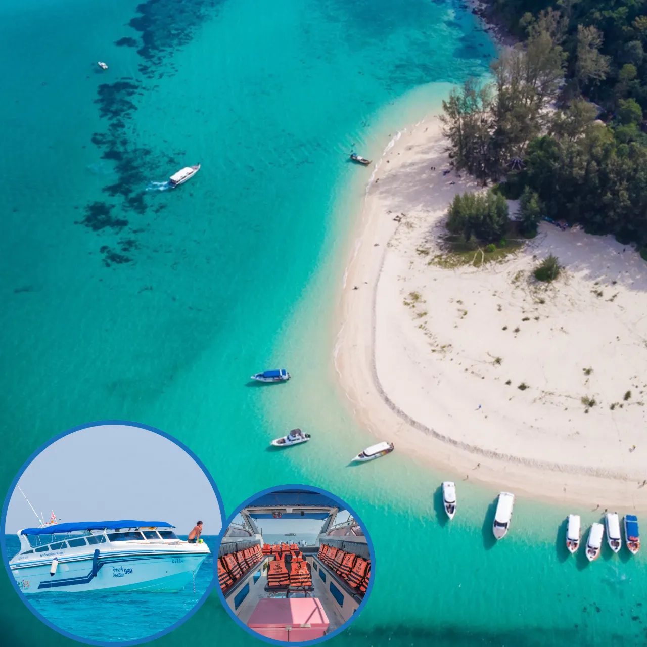 ทัวร์เกาะพีพี อ่าวมาหยา เกาะไผ่ เรือ Speed Boat
