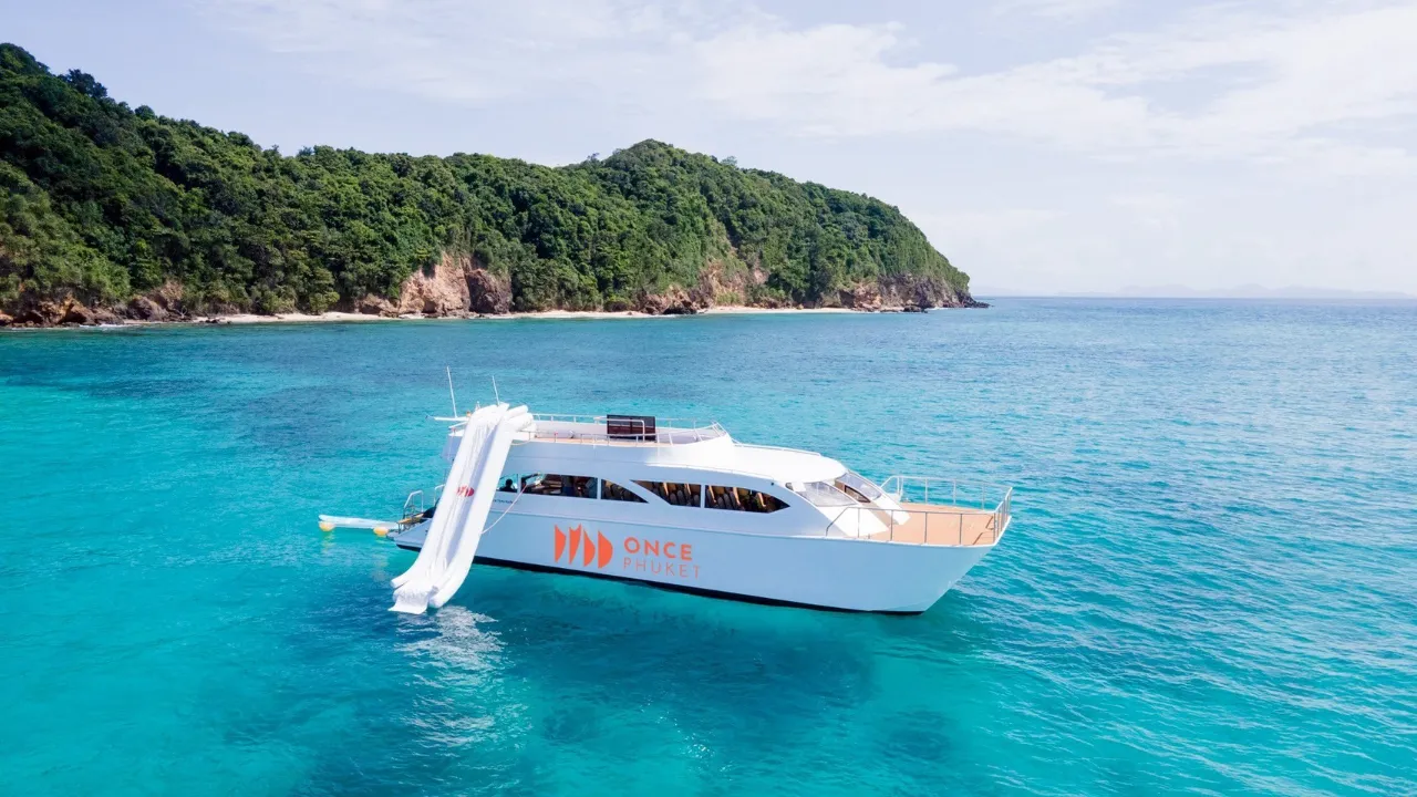 ทัวร์เกาะไข่ เกาะไผ่ เกาะพีพี เกาะไม้ท่อน ชมพระอาทิตย์ตก เรือ Speed Catamaran